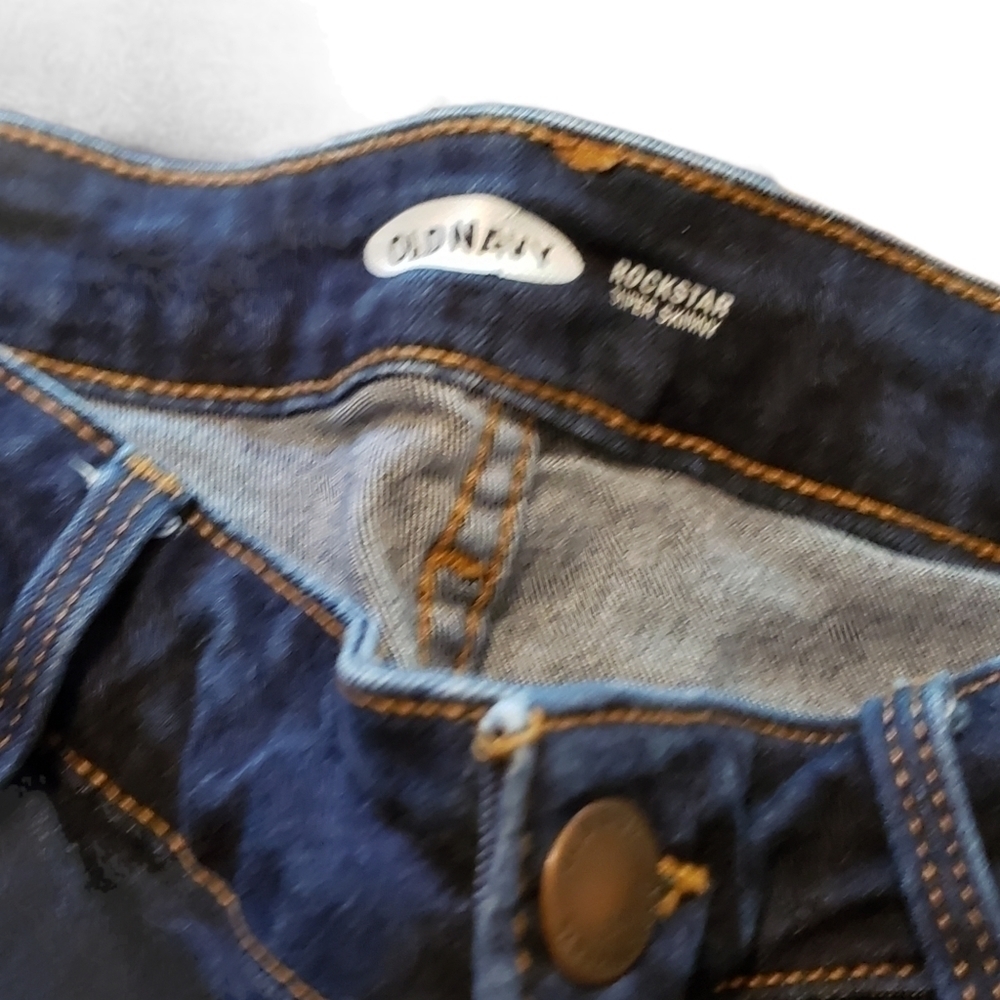 𝅺OLD NAVY Rockstar Super Skinny Jeans Size 10 2016 Vibes T03